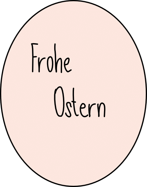 frohe ostern rosa