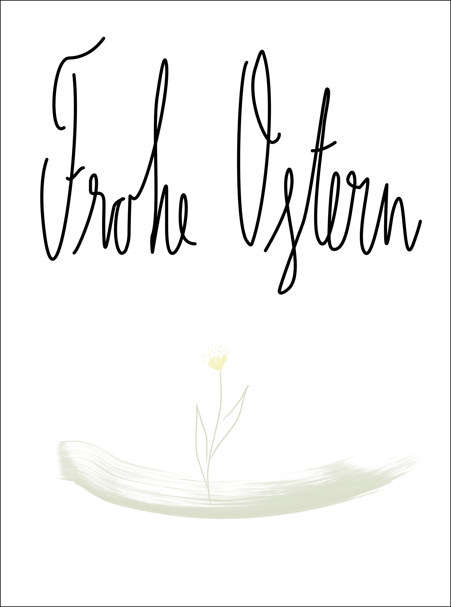 Osterkarte Osterblume Frohe Ostern Kurz vor Karte Osterkarte Osterblume Frohe Ostern Kurz vor Karte